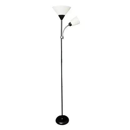 Lampadar Rory 2x E27 Alb Negru Veioze & Lampadare Default Title Alessandro Design