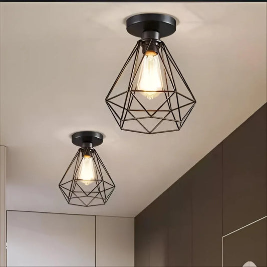 Lustra Aethra, 1x E27, Metal, Negru Lustre Industrial Default Title Alessandro Design