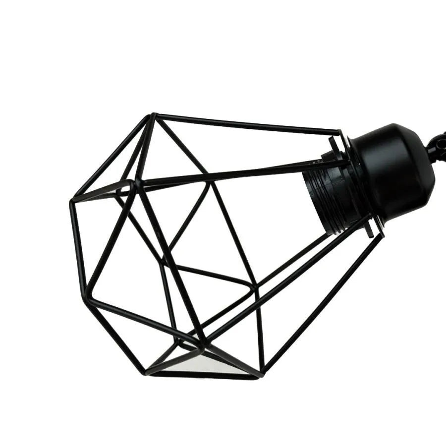Lustra Ailyn 3x E27 Negru Lustre Industrial Default Title Alessandro Design