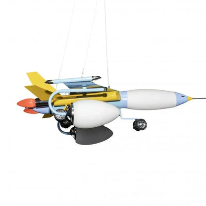 Lustra Avion 5x E14 Albastru Lustre Copii Default Title Alessandro Design