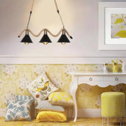 Lustra Franghie 3xE27, Maro, Metal si Sfoara Lustre Vintage Default Title Alessandro Design