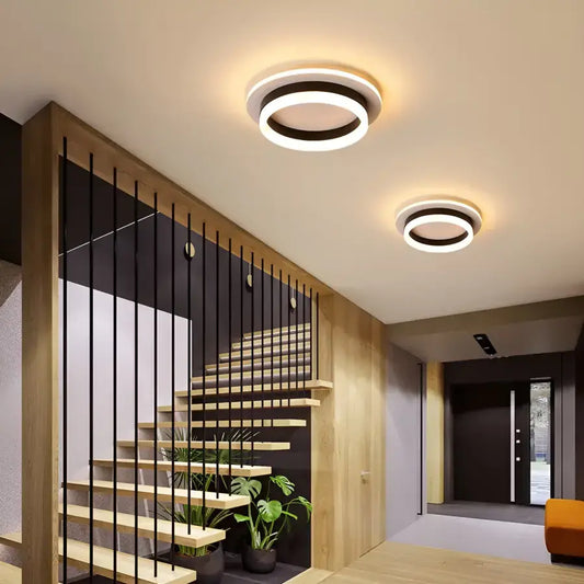 Lustra LED SOLENA ROTONDA 13W, Diametru 25cm, lumina Rece/Calda/Neutra, Alb Negru Lustre LED Default Title Alessandro Design