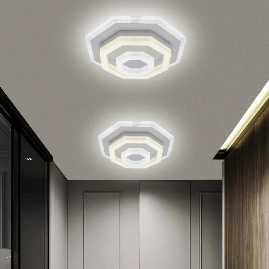 Lustra LED ADELINE 24W, Diametru 20cm, lumina Rece/Calda/Neutra, Alb