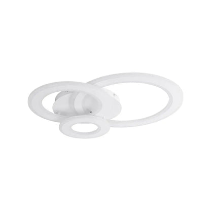 Lustra LED KYLIE 77W, 3 Cercuri, lumina Rece/Calda/Neutra, Alb