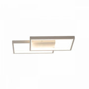 Lustra LED cu telecomanda LANDYN 37W, 2 Patrate, lumina Rece/Calda/Neutra, Dimabila, Alb Lustre LED cu Telecomanda Default Title Alessandro Design