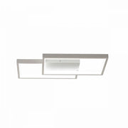 Lustra LED cu telecomanda LANDYN 37W, 2 Patrate, lumina Rece/Calda/Neutra, Dimabila, Alb Lustre LED cu Telecomanda Default Title Alessandro Design