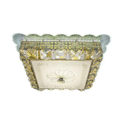 Lustra LED cu cristal ANAIDA RGB 20W, 3000K / 4000K / 6000K, Auriu Lustre LED cu Telecomanda Default Title Alessandro Design