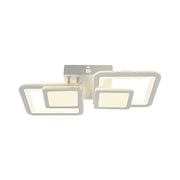 Lustra LED cu telecomanda BALANS 44W, 2 Patrate, lumina Rece/Calda/Neutra, Dimabila, Alb Lustre LED cu Telecomanda Default Title Alessandro Design