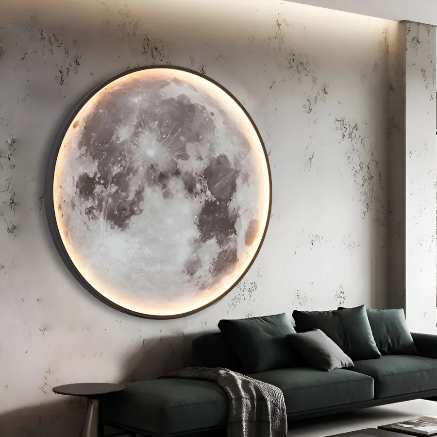 Aplica LED, Decorativa, Luna 83W Diametru 120CM Lumina Rece/Neutra/Calda Black Lustre LED Aplicate Default Title Alessandro Design