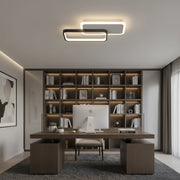 Lustra LED cu telecomanda CAROLINA 31W, 2 Elemente, lumina Rece/Calda/Neutra, Dimabila, Negru