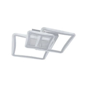 Lustra LED cu telecomanda FARYDA 120W, 3 Patrate, lumina Rece/Calda/Neutra, Dimabila, Alb