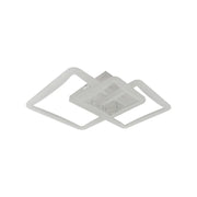 Lustra LED cu telecomanda FARYDA 120W, 3 Patrate, lumina Rece/Calda/Neutra, Dimabila, Alb