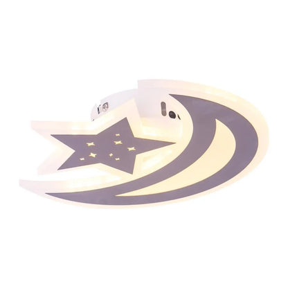Lustra LED ELLY 36W, Luna si Stea, lumina Rece/Calda/Neutra, Maro Lustra LED Default Title Alessandro Design