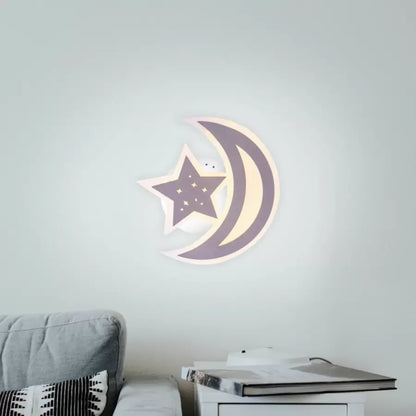 Lustra LED ELLY 36W, Luna si Stea, lumina Rece/Calda/Neutra, Maro Lustra LED Default Title Alessandro Design