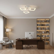Lustra LED ERIKA 20W, 3 Patrate, Lumina Neutra 4000k, Alb, Metal si Acril Lustre LED Aplicate Default Title Alessandro Design