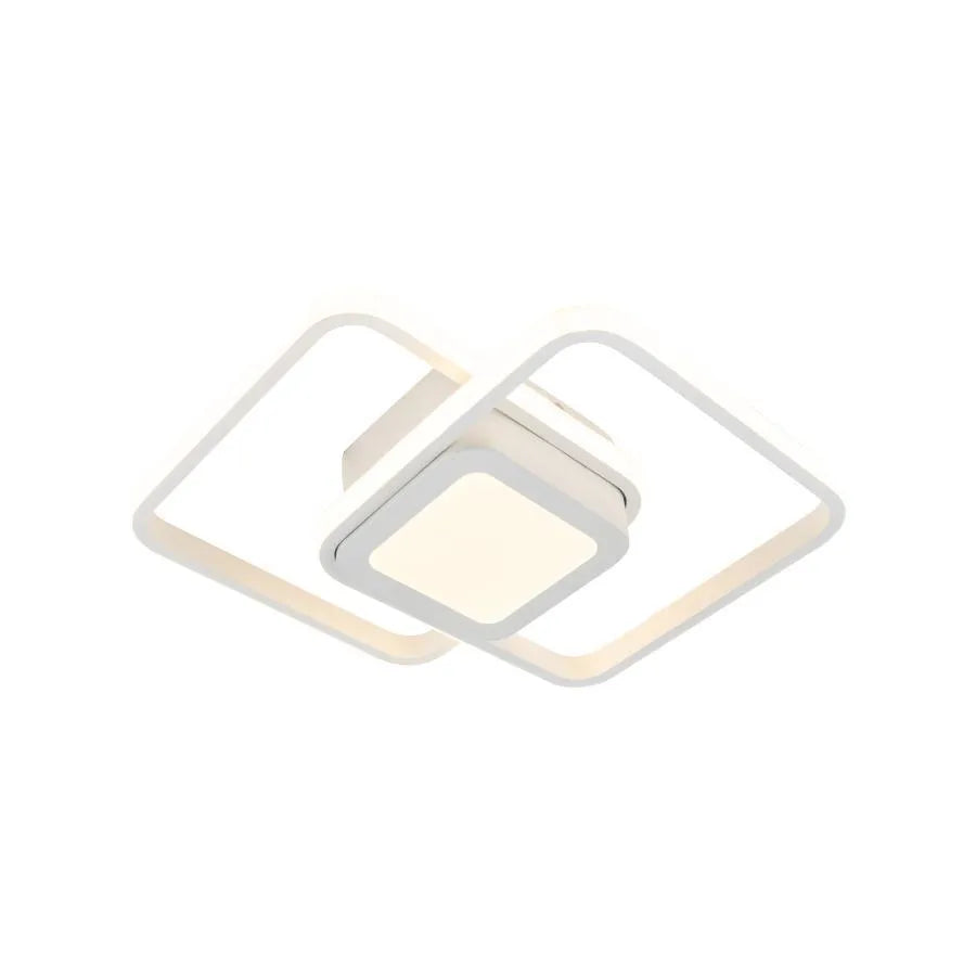 Lustra LED DUOFORM 21W, 3 Patrate, lumina Rece/Calda/Neutra, Alb Lustre LED Aplicate Default Title Alessandro Design