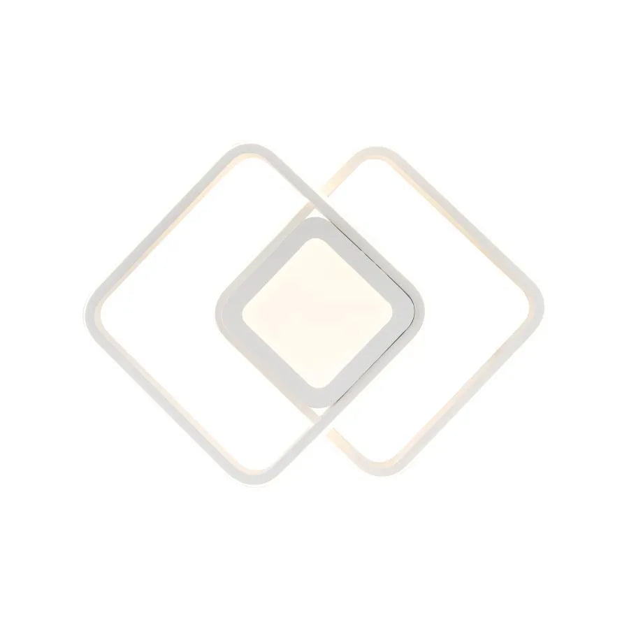 Lustra LED DUOFORM 21W, 3 Patrate, lumina Rece/Calda/Neutra, Alb Lustre LED Aplicate Default Title Alessandro Design