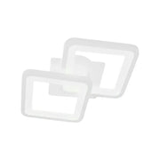 Plafoniera LED GIANI 26W, 2 Patrate, lumina Rece/Calda/Neutra , Alb