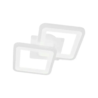 Plafoniera LED GIANI 26W, 2 Patrate, lumina Rece/Calda/Neutra , Alb