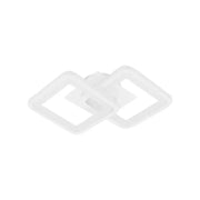 Plafoniera LED GIANI 26W, 2 Patrate, lumina Rece/Calda/Neutra , Alb