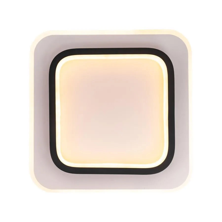 Plafoniera LED KHAI 20W, lumina Rece/Calda/Neutra , Alb Negru