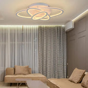 Lustra LED cu telecomanda TIANA 78W, 3 Elipse, lumina Rece/Calda/Neutra, Dimabila, Alb Lustre LED cu Telecomanda Default Title Alessandro Design