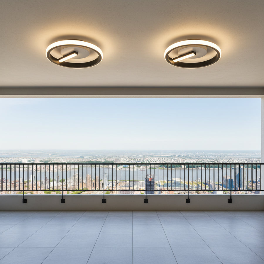 Lustra LED VICTORIA 19W, Rotunda, lumina Rece/Calda/Neutra, Negru, Alb Lustre LED Aplicate Default Title Alessandro Design