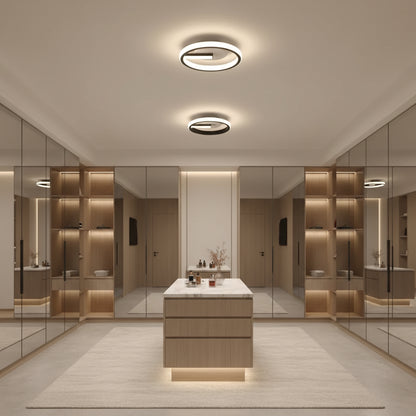 Lustra LED VICTORIA 19W, Rotunda, lumina Rece/Calda/Neutra, Negru, Alb Lustre LED Aplicate Default Title Alessandro Design