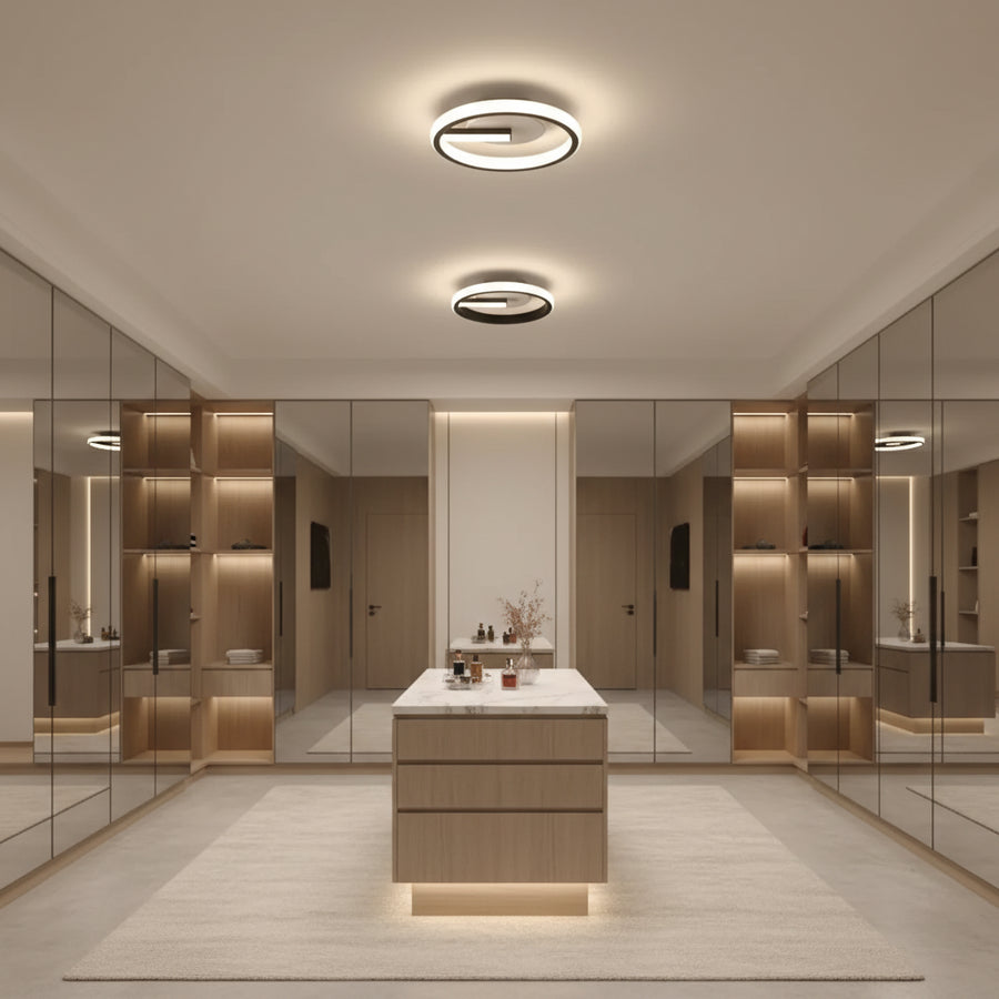 Lustra LED VICTORIA 19W, Rotunda, lumina Rece/Calda/Neutra, Negru, Alb Lustre LED Aplicate Default Title Alessandro Design