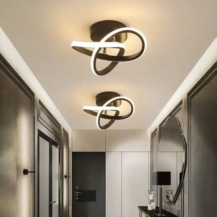 Lustra LED VERTEX Flow 24W, Diametru 25cm, lumina Rece/Calda/Neutra, Negru Lustre LED Aplicate Default Title Alessandro Design