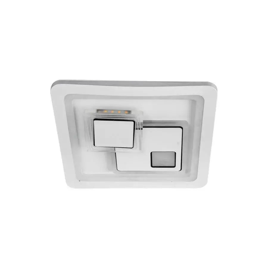 Lustra LED KEREN 33W, Patrata, lumina Rece/Calda/Neutra 3000K/4000K/6000K, Alb, Metal si Acril Lustre LED Default Title Alessandro Design