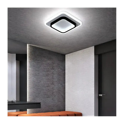 Plafoniera LED KHAI 20W, lumina Rece/Calda/Neutra , Alb Negru