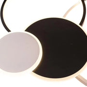 Lustra LED cu telecomanda KILLIAN 80W, 4 Cercuri, lumina Rece/Calda/Neutra, Dimabila, Negru Alb Lustre LED cu Telecomanda Default Title Alessandro Design