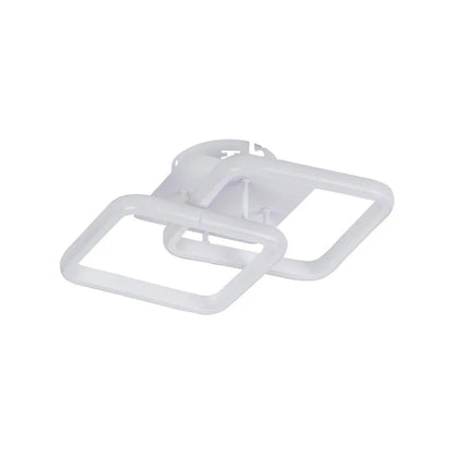 Lustra LED LILIA 20W, 2 Patrate, lumina Rece/Calda/Neutra, Alb