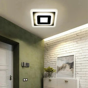 Lustra LED MORNIKA 14W, Diametru 25cm, Patrata, lumina Neutra, Alb Lustra LED Default Title Alessandro Design