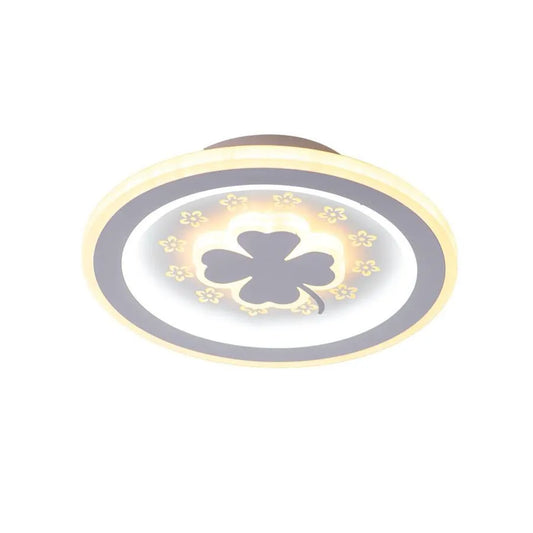 Lustra LED TRIFOI RGB ROZA 24W, lumina Rece/Calda/Neutra, Alb Default Title Alessandro Design