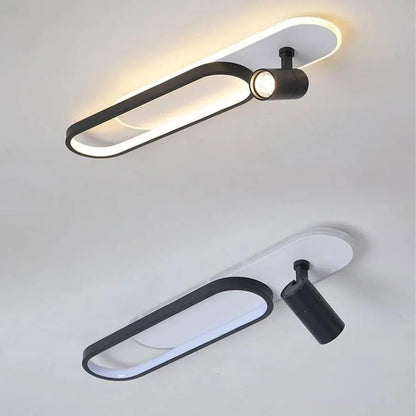Lustra LED Ruby 40W Alb Negru Lustra LED Default Title Alessandro Design