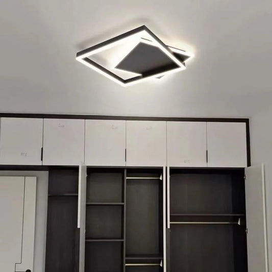 Lustra LED cu telecomanda SCIOSO 104W, lumina Rece/Calda/Neutra, Dimabila, Negru Lustre LED cu Telecomanda Default Title Alessandro Design