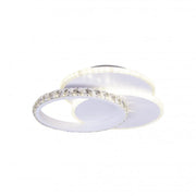 Lustra LED cu cristal SOFIA 24W, lumina Rece/Calda/Neutra, Alb Lustra LED Default Title Alessandro Design