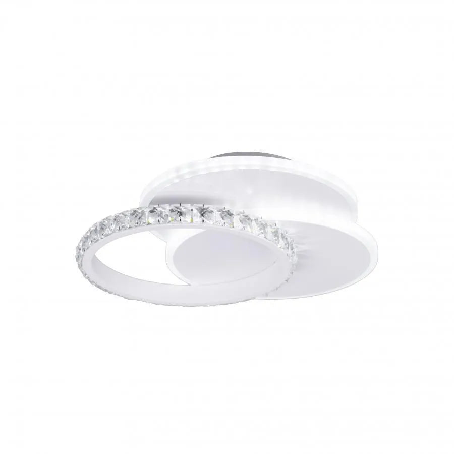 Lustra LED cu cristal SOFIA 24W, lumina Rece/Calda/Neutra, Alb Lustra LED Default Title Alessandro Design