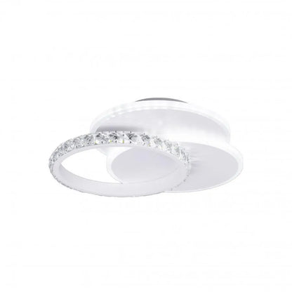Lustra LED cu cristal SOFIA 24W, lumina Rece/Calda/Neutra, Alb Lustra LED Default Title Alessandro Design