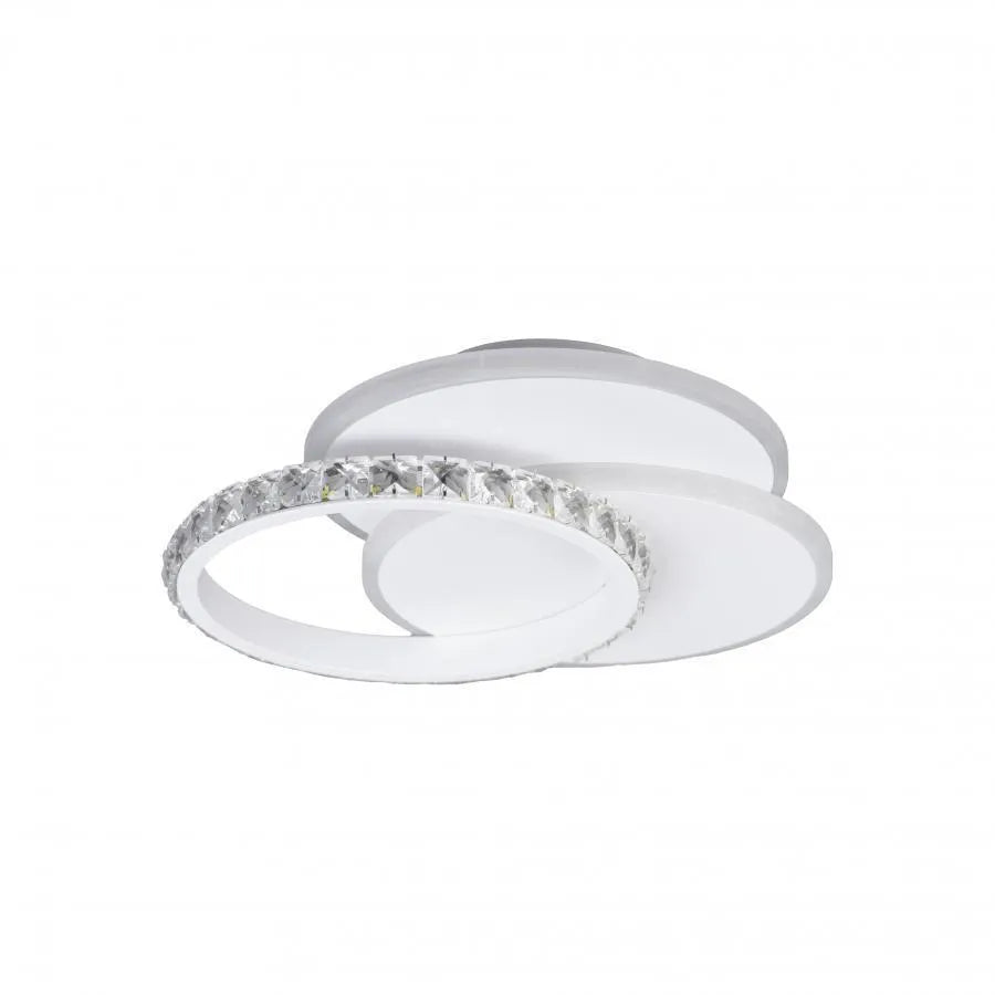 Lustra LED cu cristal SOFIA 24W, lumina Rece/Calda/Neutra, Alb Lustra LED Default Title Alessandro Design