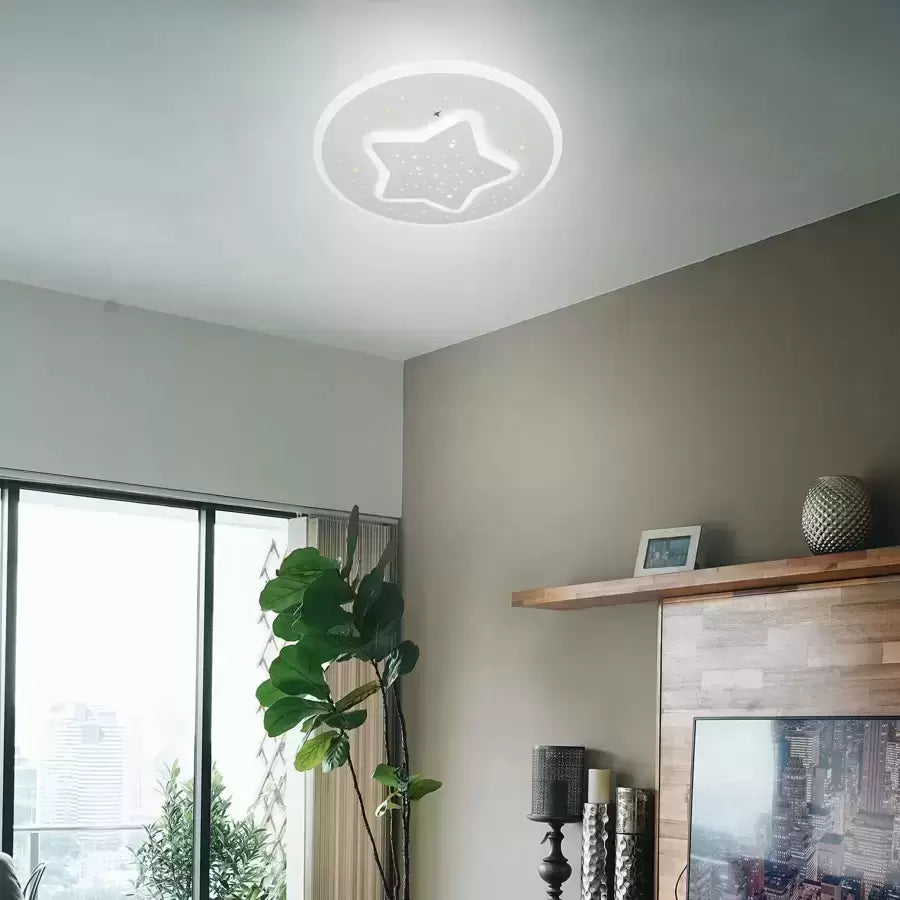 Lustra LED HEATH STEA, 35W, Diametru 20cm, lumina Neutra, Alb Lustre LED Aplicate Default Title Alessandro Design