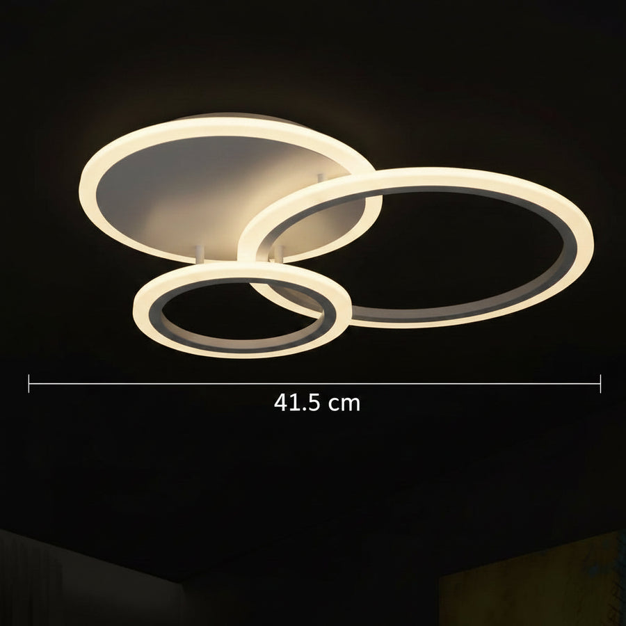 Lustra LED cu telecomanda LUCY 45W, 3 Cercuri, lumina Rece/Calda/Neutra, Dimabila, Alb Lustre LED cu Telecomanda Default Title Alessandro Design