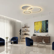 Lustra LED cu telecomanda LUCY 45W, 3 Cercuri, lumina Rece/Calda/Neutra, Dimabila, Alb Lustre LED cu Telecomanda Default Title Alessandro Design