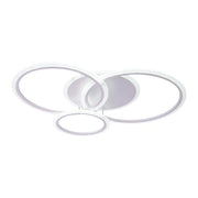 Lustra LED cu telecomanda LUCY 69W, 4 Cercuri, lumina Rece/Calda/Neutra, Dimabila, Alb Lustre LED cu Telecomanda Default Title Alessandro Design
