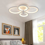 Lustra LED cu telecomanda ALANI 52W, 4 Cercuri, lumina Rece/Calda/Neutra, Dimabila, Alb Lustre LED cu Telecomanda Default Title Alessandro Design
