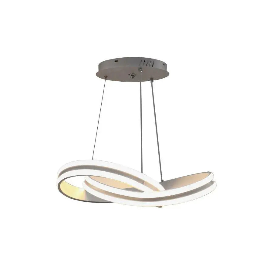 Lustra LED suspendata cu telecomanda INFINITY LOOP 120W, lumina Rece/Calda/Neutra, Dimabila, Alb, Inaltime Reglabila Lustre Moderne Default Title Alessandro Design