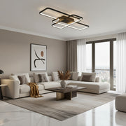 Lustra LED IANUSIS cu telecomanda 95W, 3 Elemente, lumina Rece/Calda/Neutra, Dimabila, Negru Lustre LED cu Telecomanda Default Title Alessandro Design