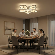 Lustra LED cu telecomanda TULIP 81W, 5 Petale, lumina Rece/Calda/Neutra, Dimabila, Alb Lustre LED cu Telecomanda Default Title Alessandro Design